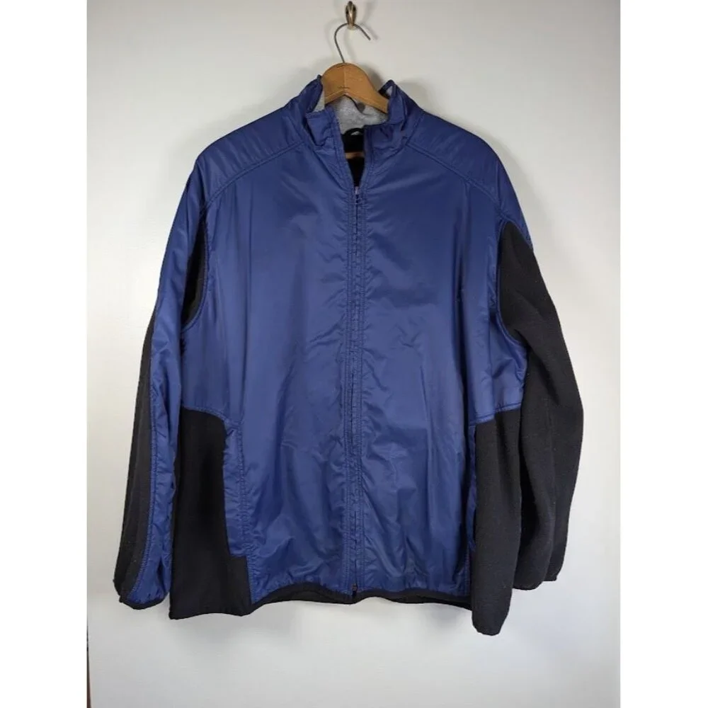 Vintage Nike Windbreaker Jacket Men Size XL 90s Nylon Fleece Gorpcore Streetwear